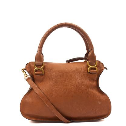 Chloe Shoulder Bag Marcie - Medium in Brown, Calfskin Leather — Alternate View 10