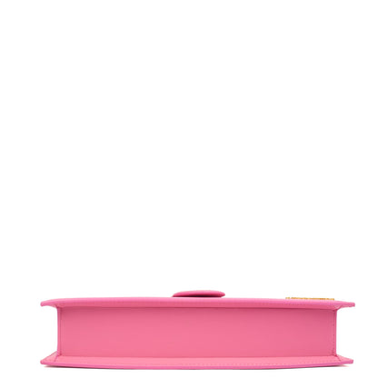 Jacquemus Shoulder Bag Le Bambino Long in Pink, Leather — Top View