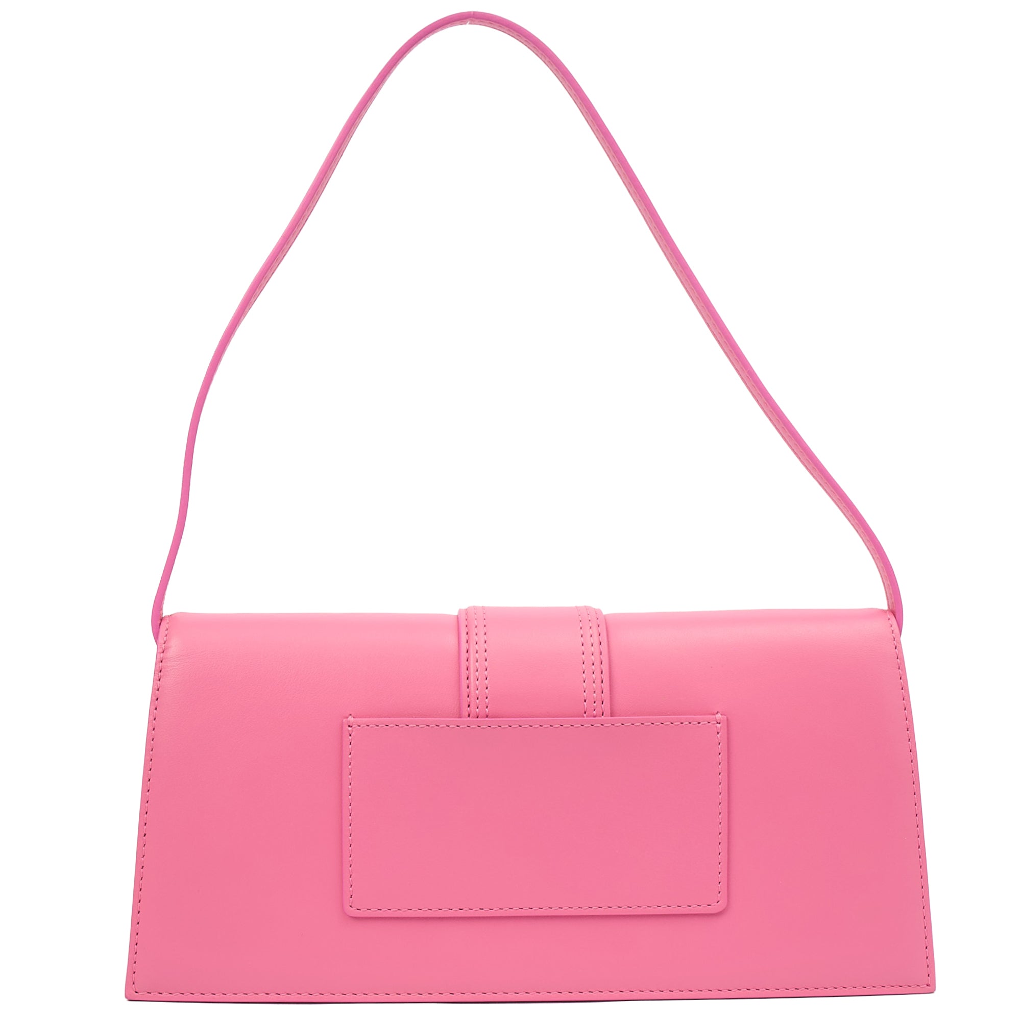 Jacquemus Shoulder Bag Le Bambino Long in Pink, Leather — Back View