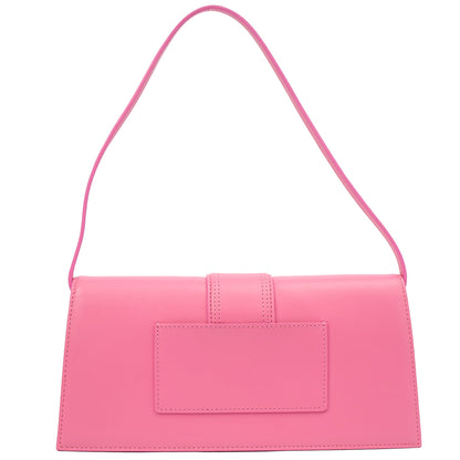 Jacquemus Shoulder Bag Le Bambino Long in Pink, Leather — Back View