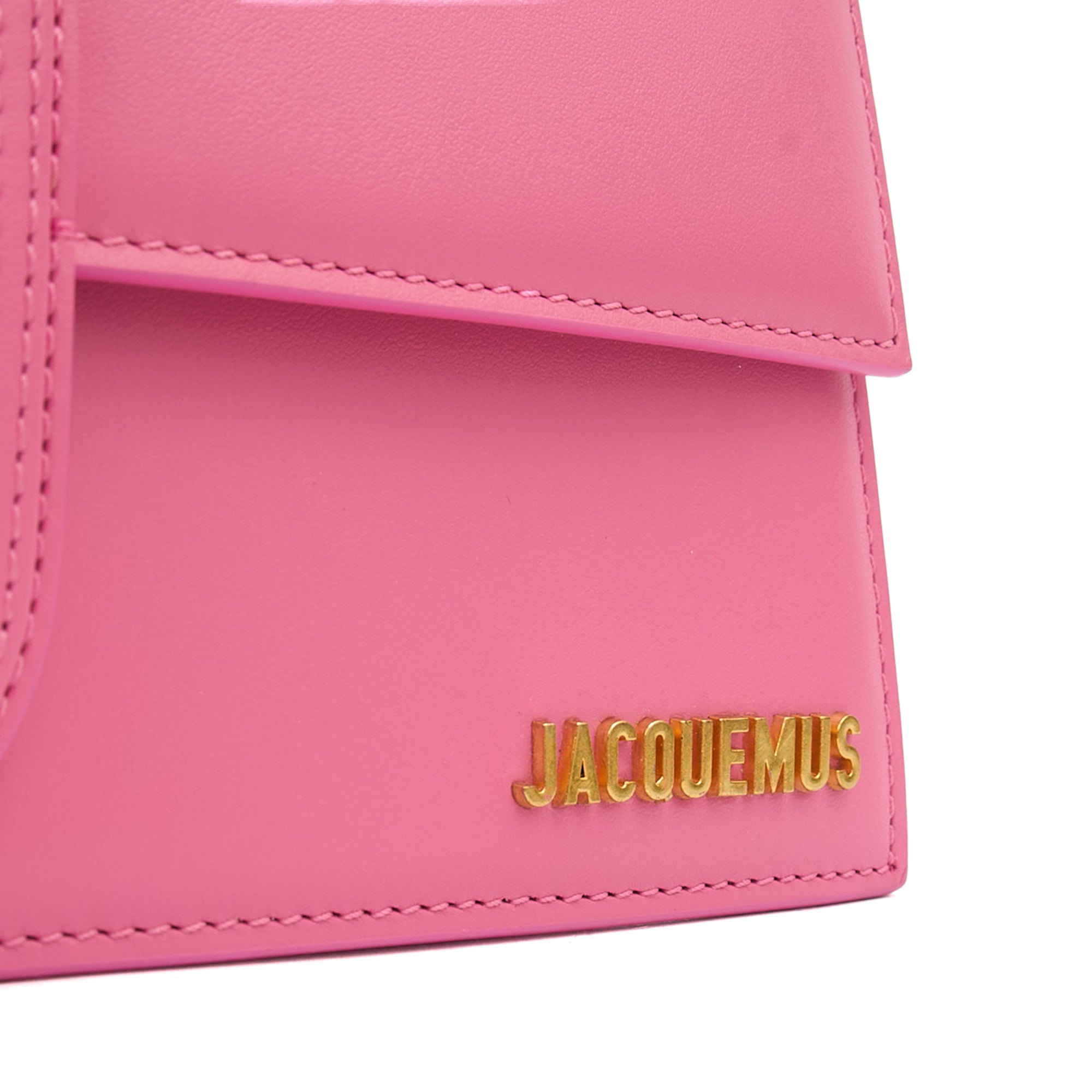 Jacquemus Shoulder Bag Le Bambino Long in Pink, Leather — Lifestyle View