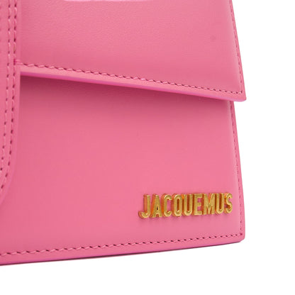 Jacquemus Shoulder Bag Le Bambino Long in Pink, Leather — Lifestyle View