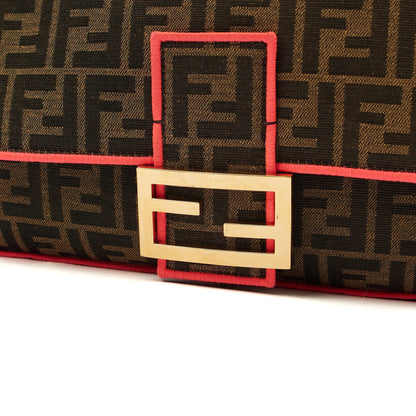 Fendi Cross Body Baguette - Large in Zucca FF, Canvas — Alternate View 12