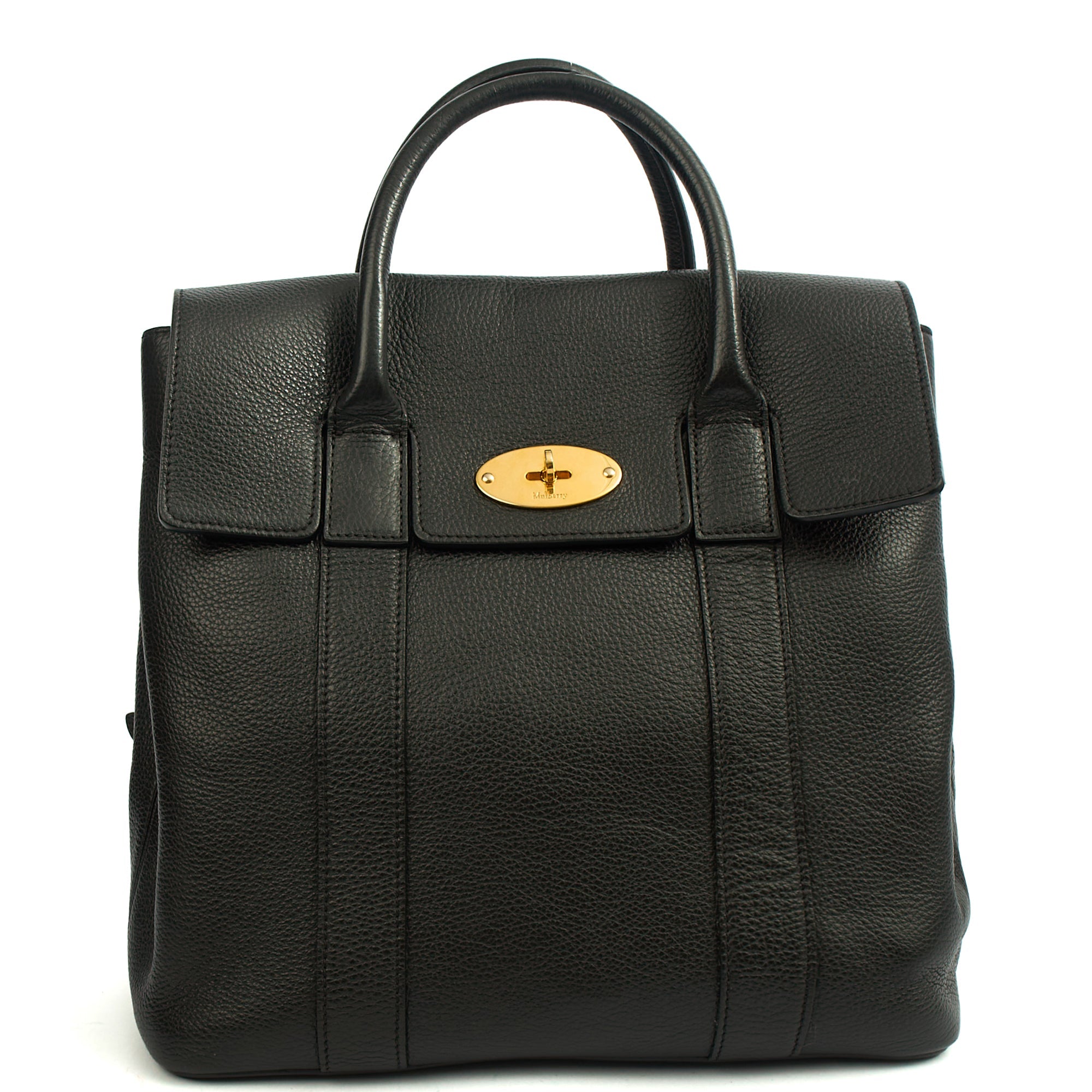 Mulberry Backpack Bayswater Backpack in Black, Leather — Alternate View 7