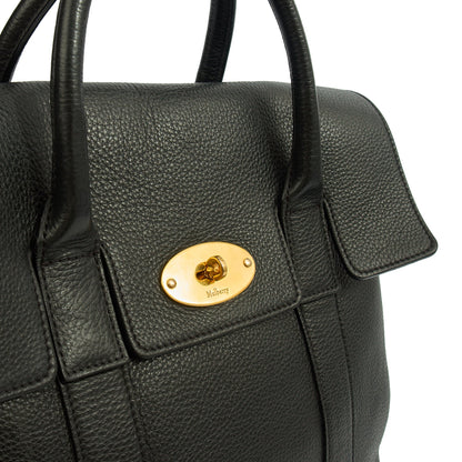 Mulberry Backpack Bayswater Backpack in Black, Leather — Lifestyle View