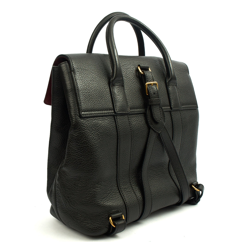 Mulberry Backpack Bayswater Backpack in Black, Leather — Alternate View 8