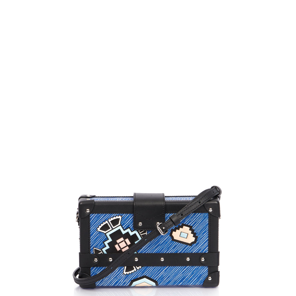 Louis Vuitton Petit Malle in Epi Denim, Epi Leather — Top View