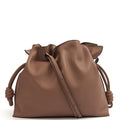 Loewe Shoulder Bag Flamenco in Pink, Leather — Front View