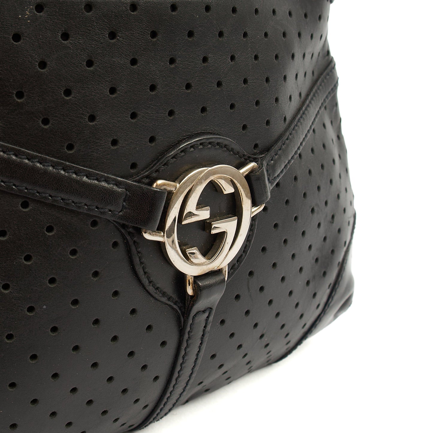 Gucci Top Handle Reins Hobo in Black, Leather — Alternate View 18