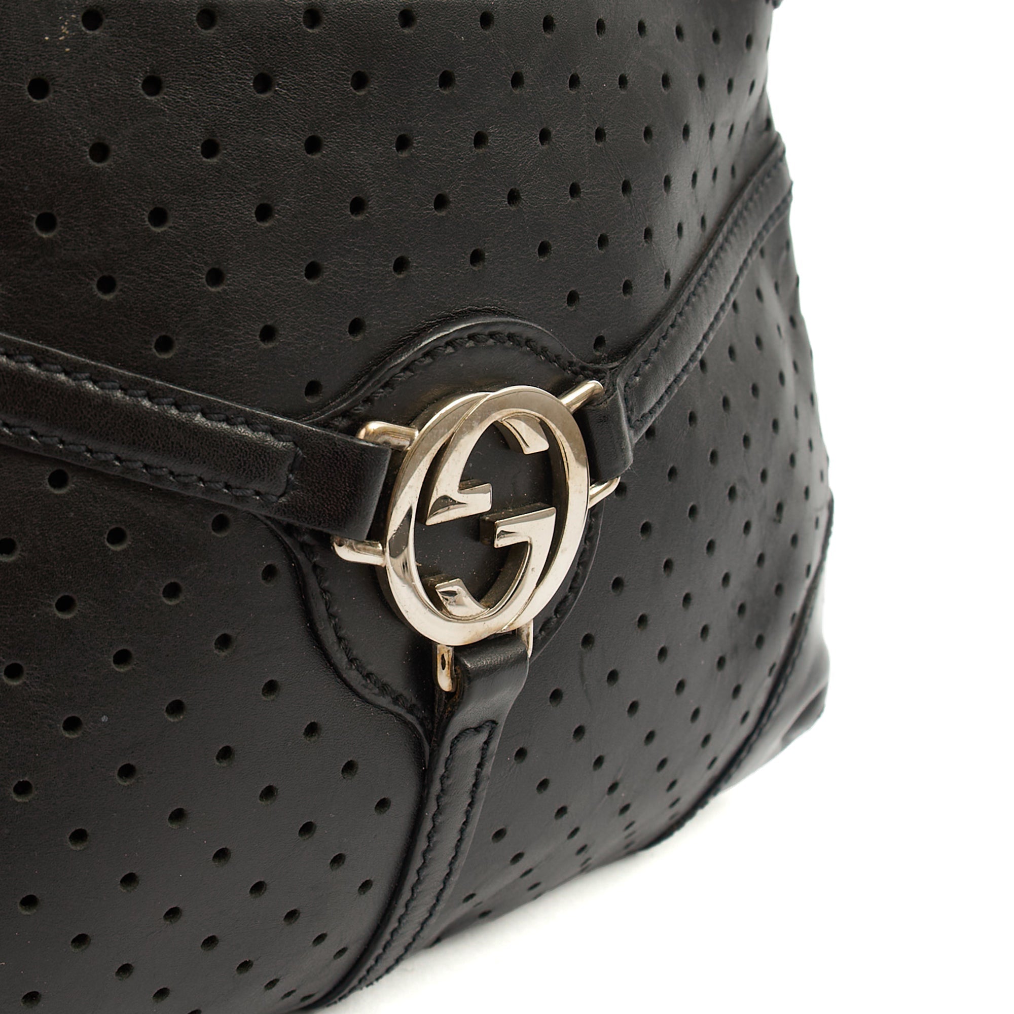 Gucci Top Handle Reins Hobo in Black, Leather — Alternate View 18