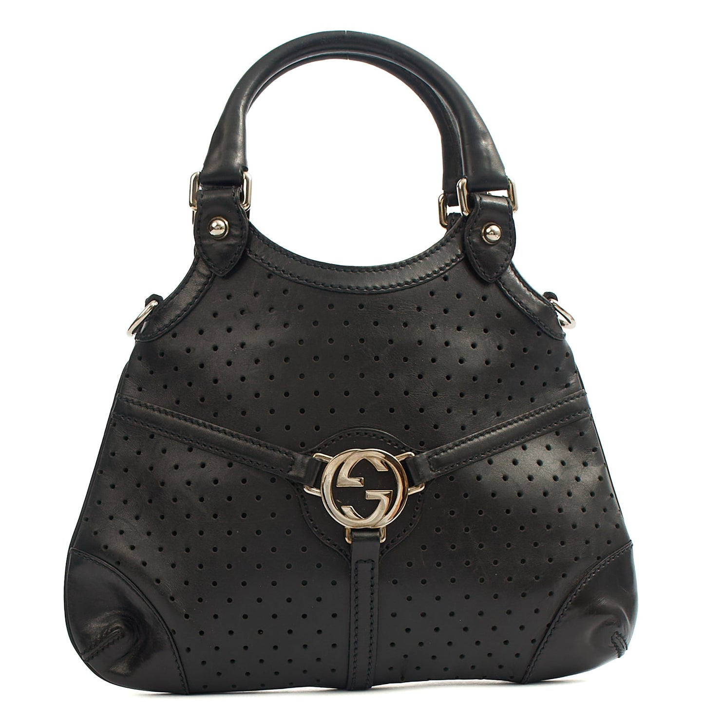 Gucci Top Handle Reins Hobo in Black, Leather — Alternate View 13
