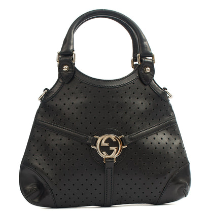 Gucci Top Handle Reins Hobo in Black, Leather — Alternate View 13