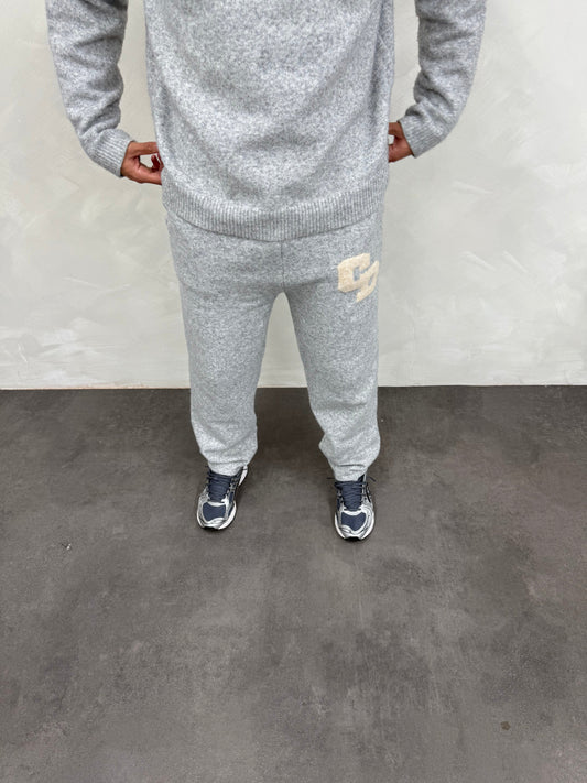 Cardair CD Logo Knit Joggers - Grey — S — Side View
