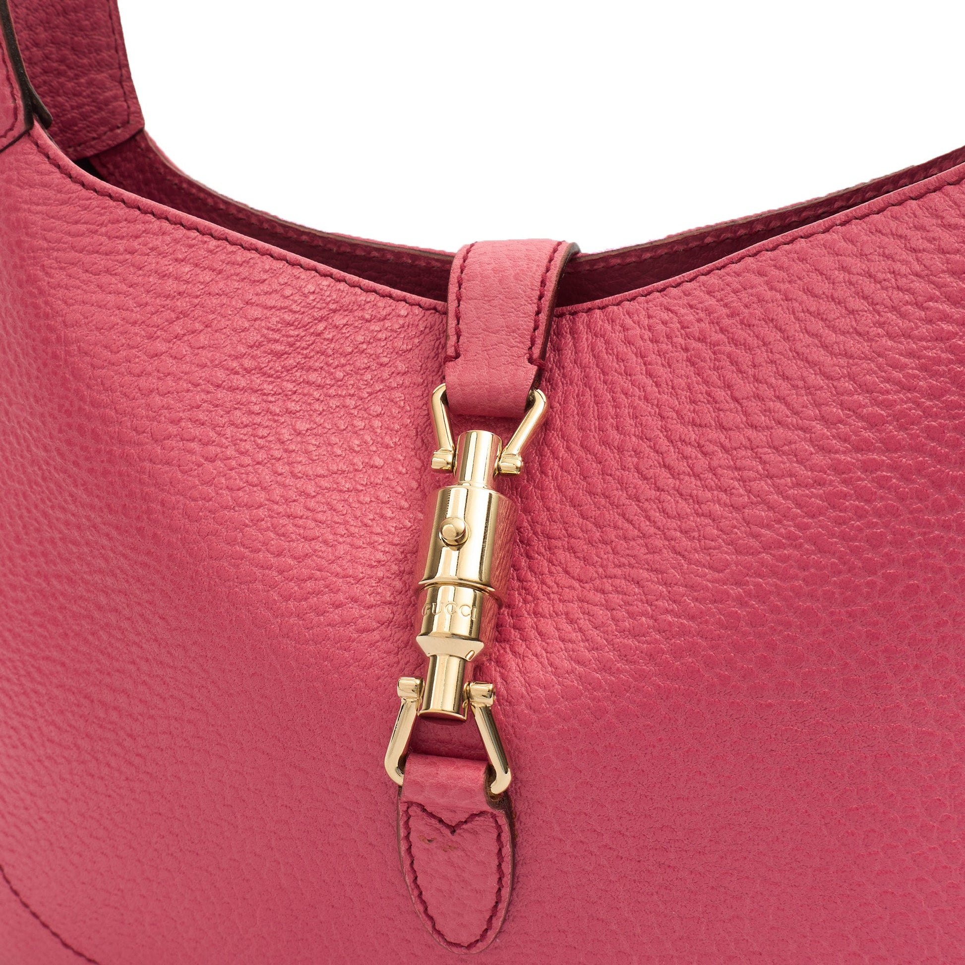 Gucci Shoulder Bag Jackie in Pink, Leather — Back View