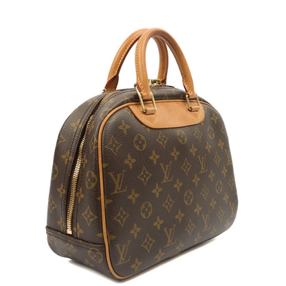 Louis Vuitton Top Handle Deauville in Monogram, Canvas — Back View