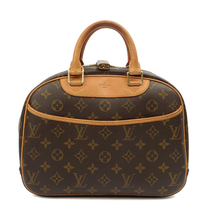 Louis Vuitton Top Handle Deauville in Monogram, Canvas — Front View