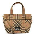 Burberry Tote Vintage Check and Leather Cross Body - Small in Nova Check, Leather — Front View