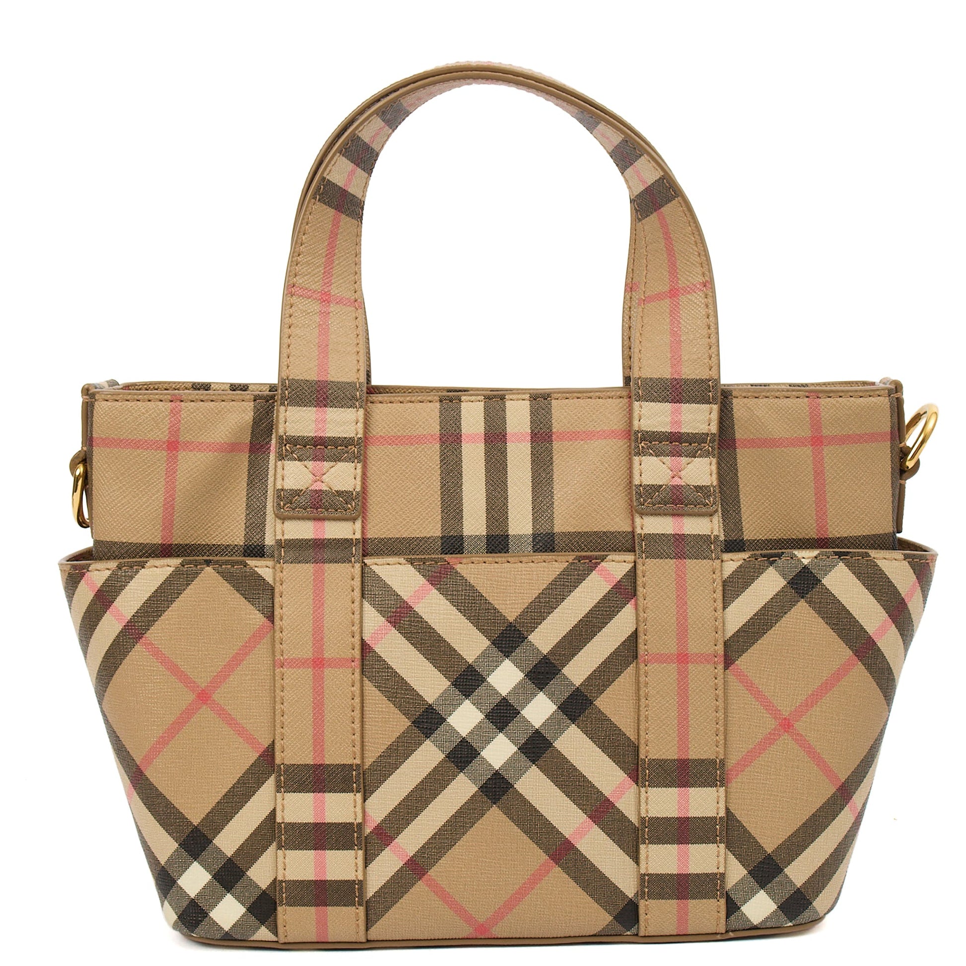 Burberry Tote Vintage Check and Leather Cross Body - Small in Nova Check, Leather — Alternate View 11