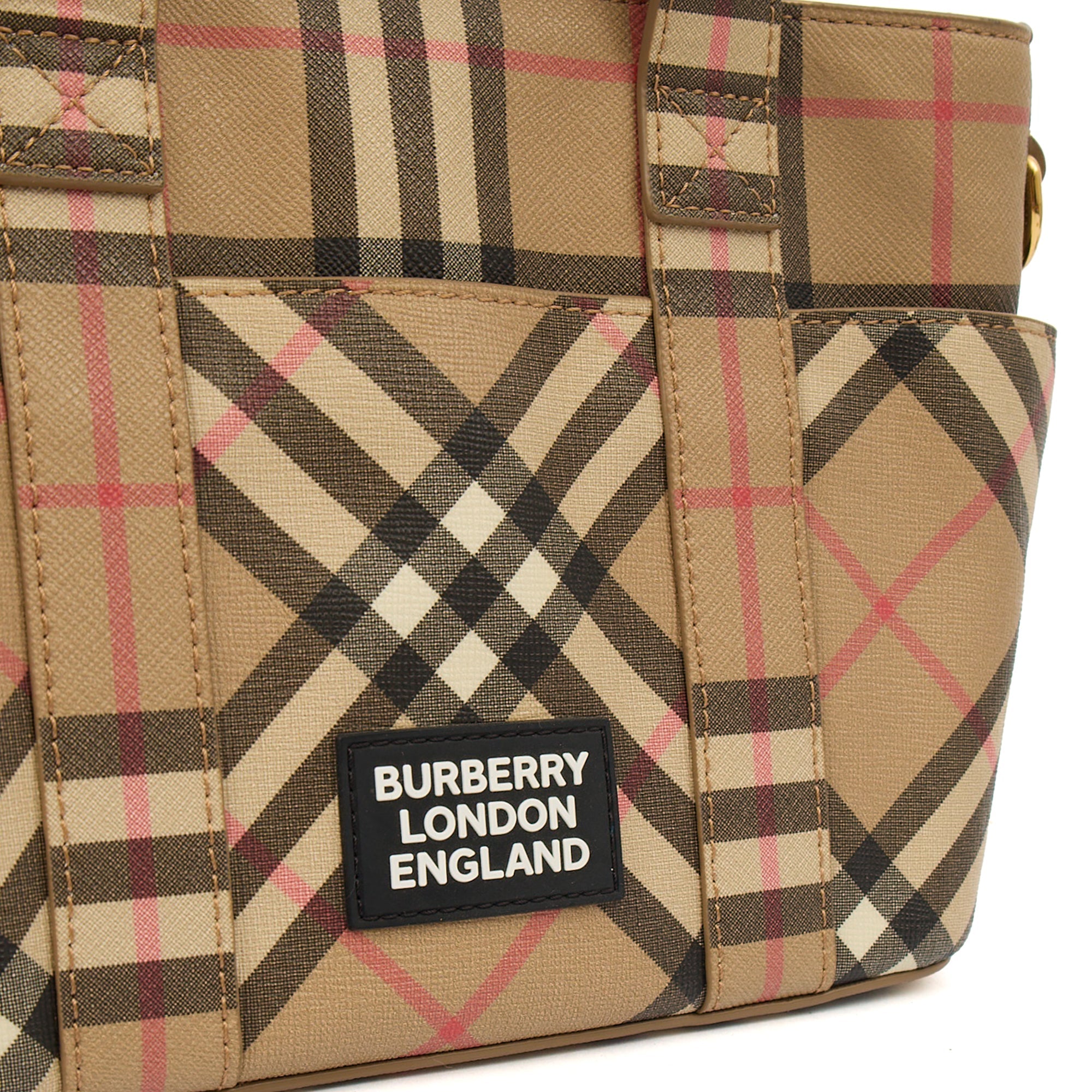 Burberry Tote Vintage Check and Leather Cross Body - Small in Nova Check, Leather — Alternate View 13