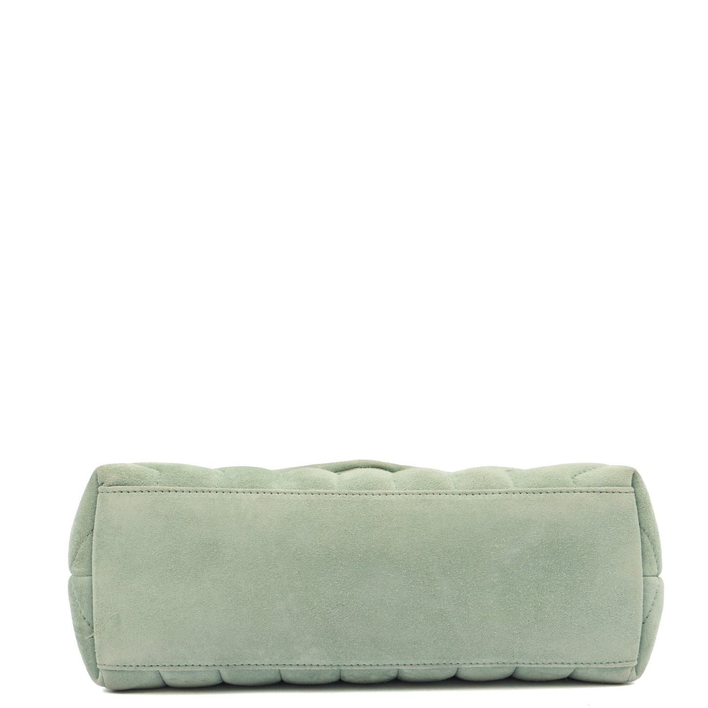 Saint Laurent Shoulder Bag Lou Lou - Small in Blue, Suede — Lifestyle View