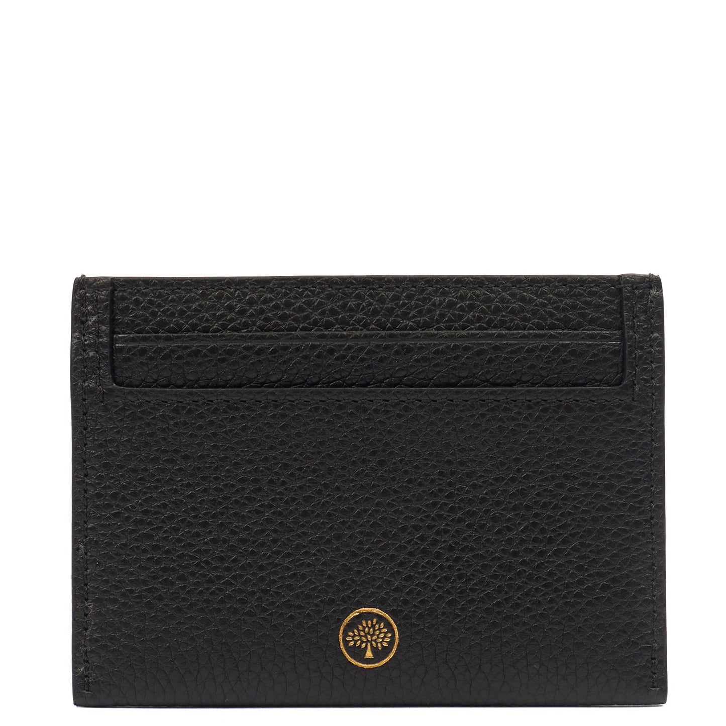 Mulberry Card Holder Card Holder in Black, Calfskin Leather — Top View