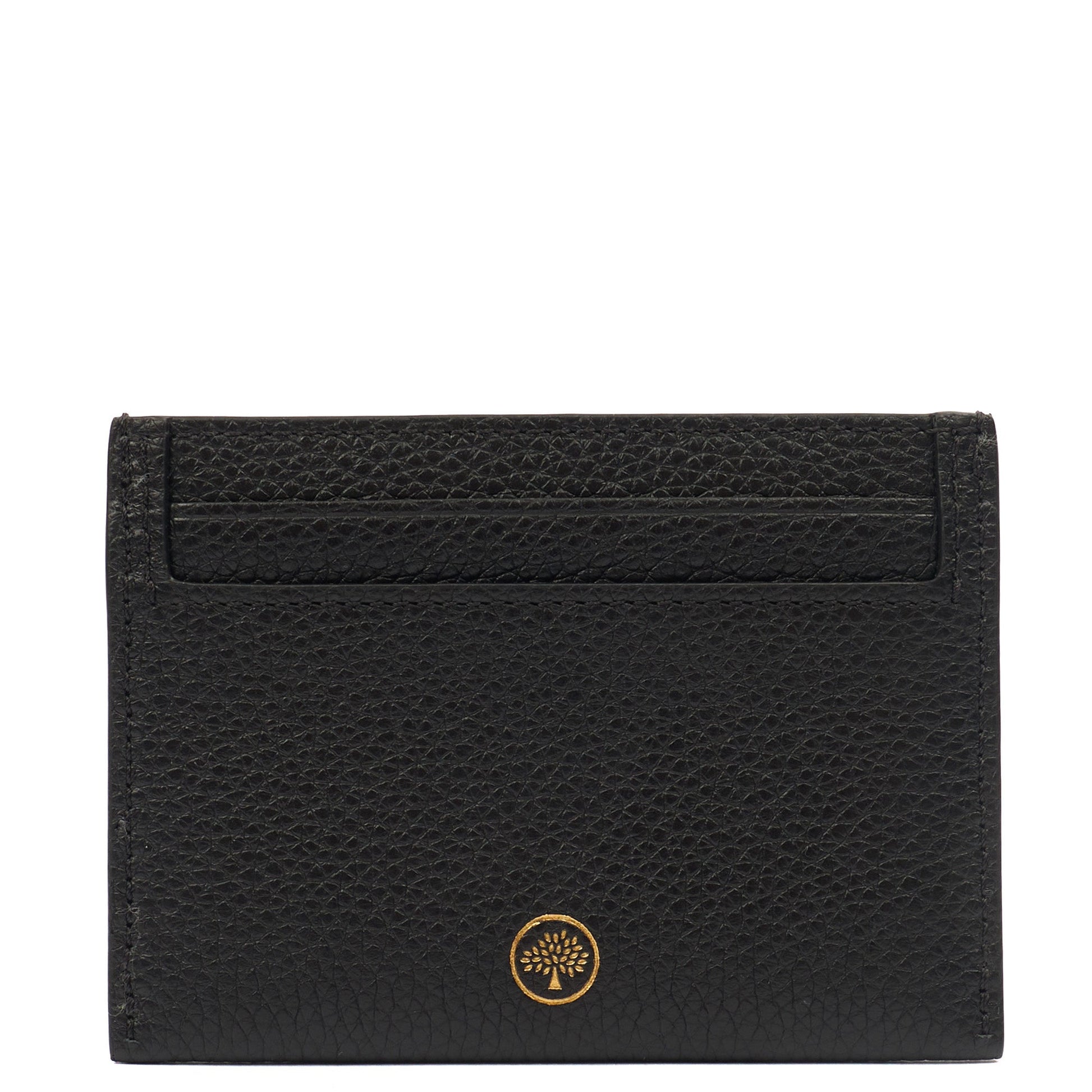 Mulberry Card Holder Card Holder in Black, Calfskin Leather — Top View