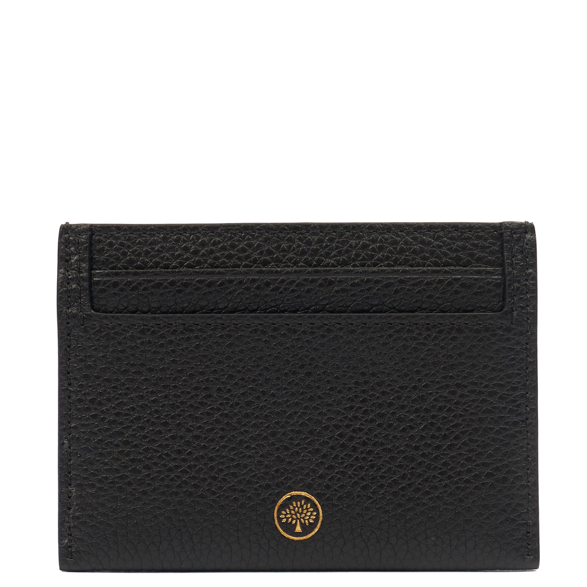 Mulberry Card Holder Card Holder in Black, Calfskin Leather — Top View
