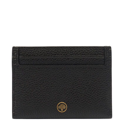 Mulberry Card Holder Card Holder in Black, Calfskin Leather — Top View