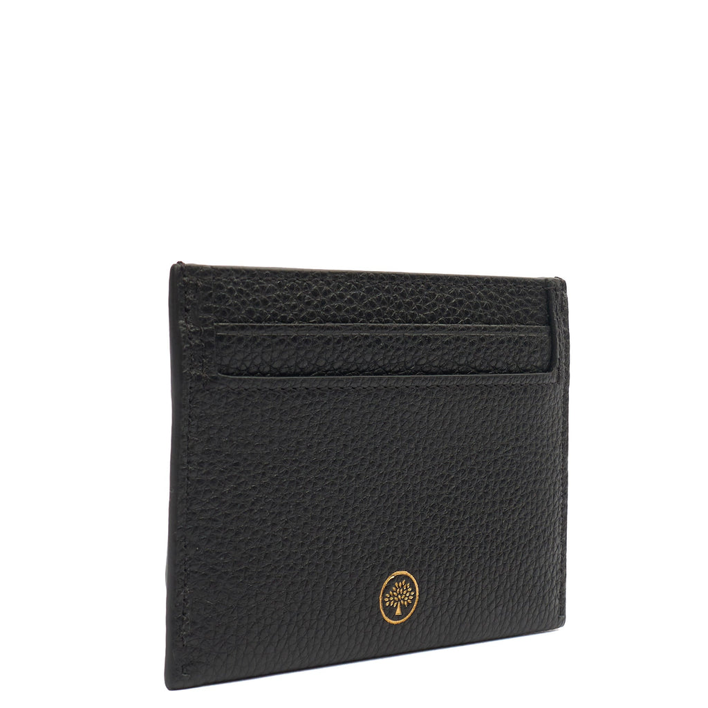 Mulberry Card Holder Card Holder in Black, Calfskin Leather — Back View