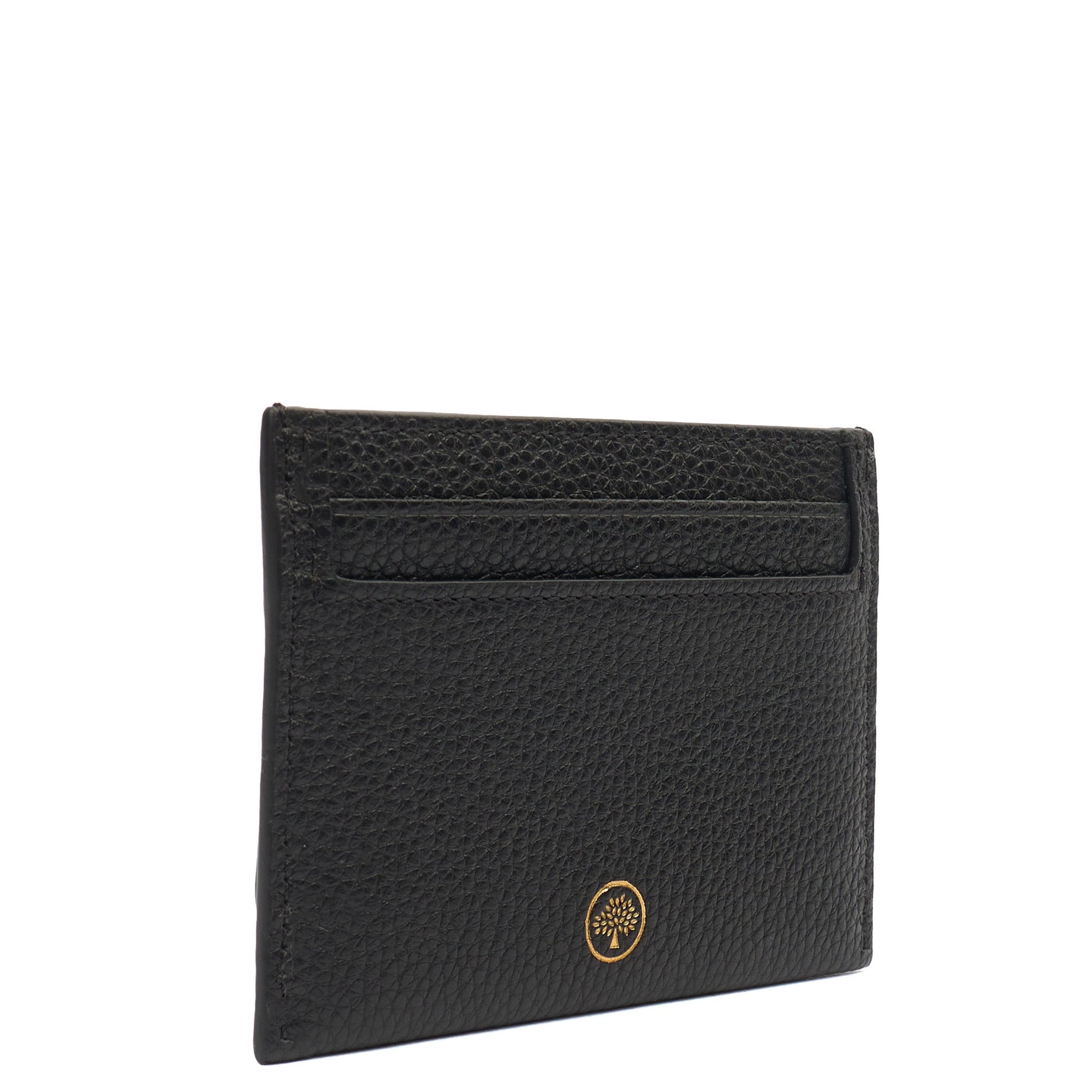 Mulberry Card Holder Card Holder in Black, Calfskin Leather — Back View