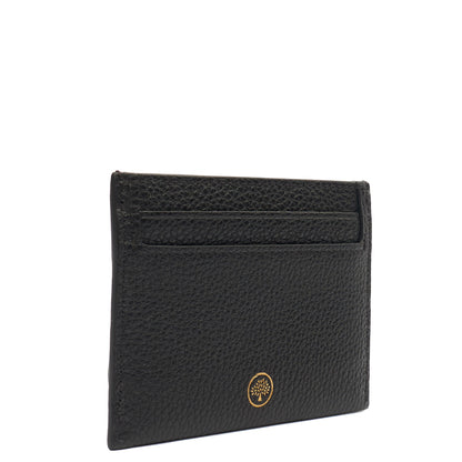 Mulberry Card Holder Card Holder in Black, Calfskin Leather — Back View