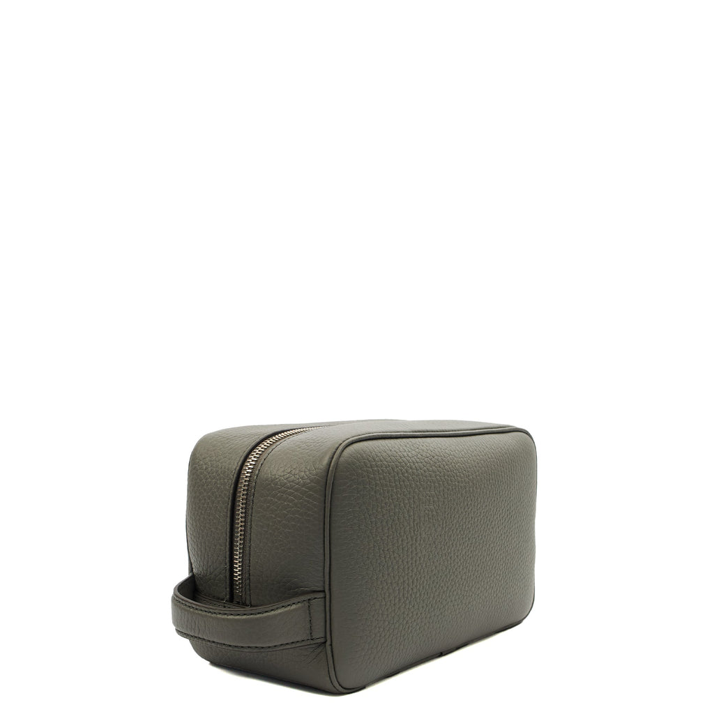 Mulberry Cosmetic Bag Wash Case in Grey, Leather — Alternate View 8
