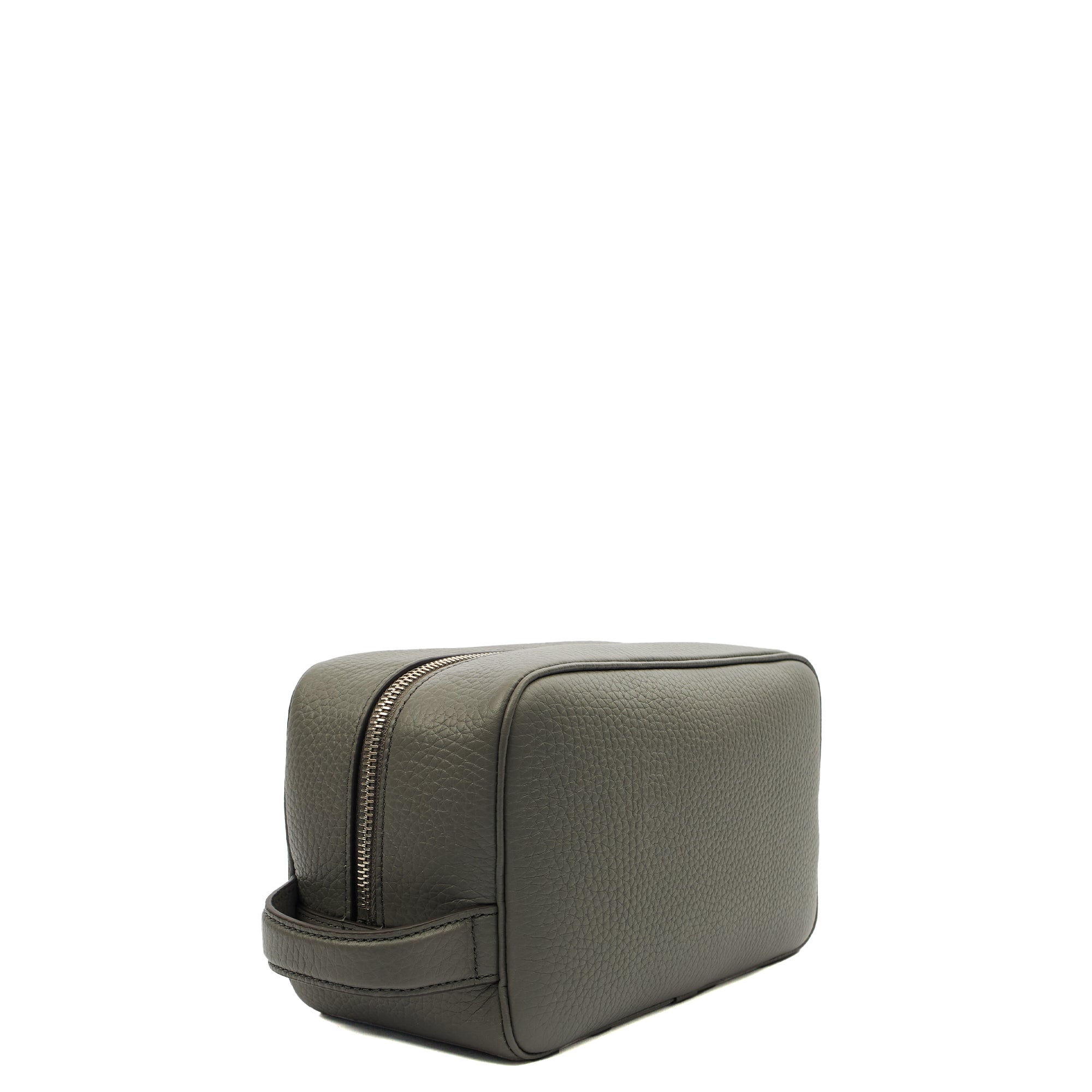 Mulberry Cosmetic Bag Wash Case in Grey, Leather — Alternate View 8