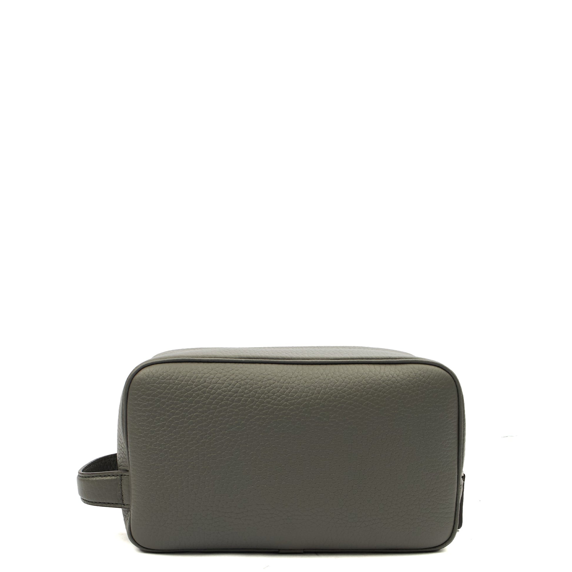 Mulberry Cosmetic Bag Wash Case in Grey, Leather — Alternate View 9