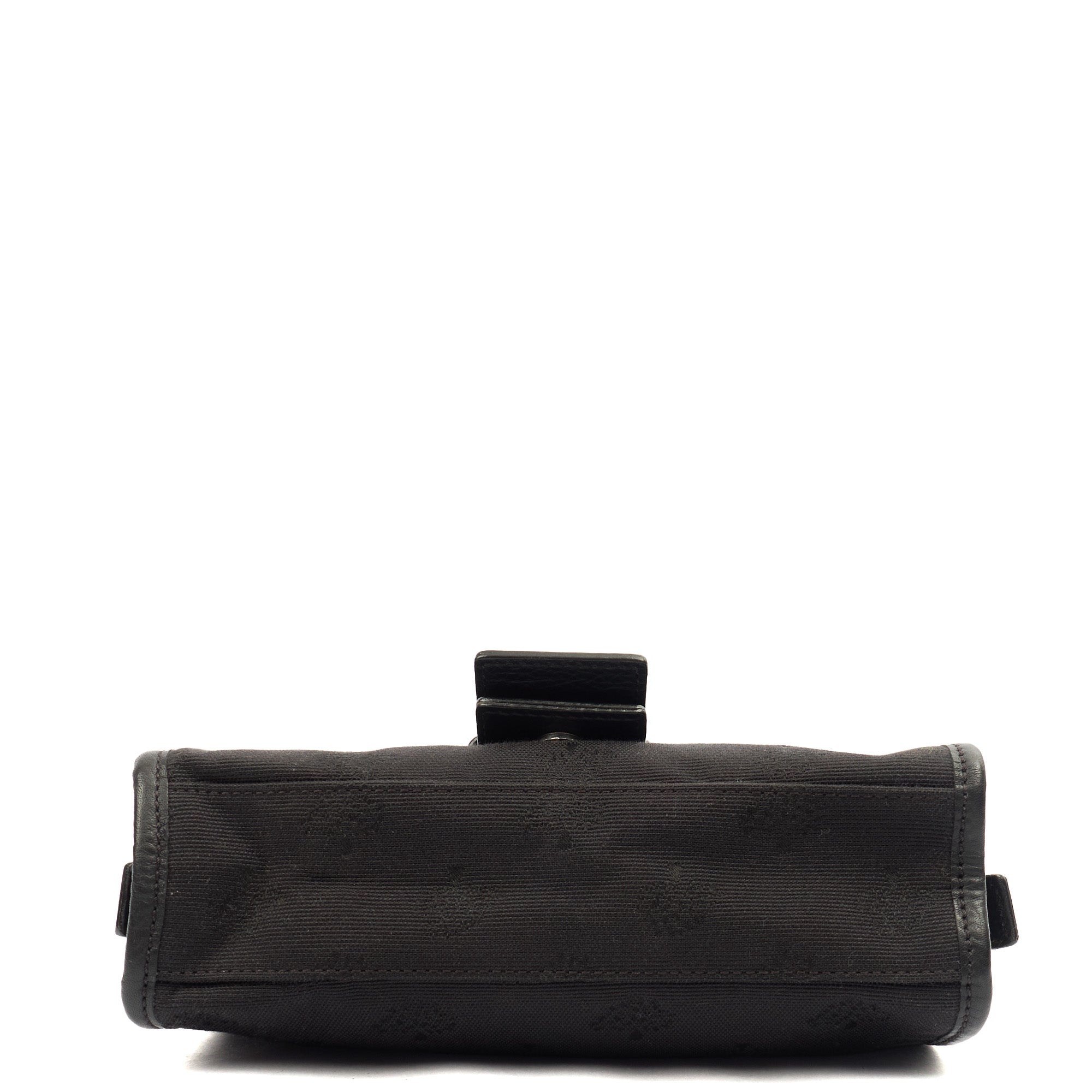 Mulberry Shoulder Bag Vintage Shoulder Bag in Black, Fabric — Detail View