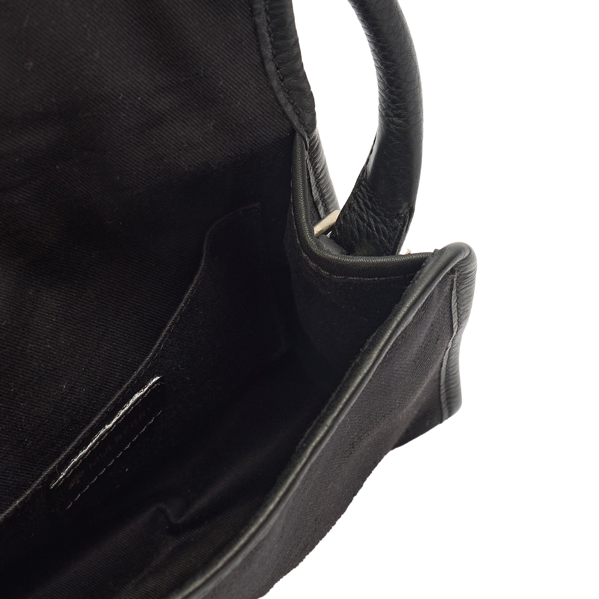 Mulberry Shoulder Bag Vintage Shoulder Bag in Black, Fabric — Alternate View 7