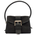 Mulberry Shoulder Bag Vintage Shoulder Bag in Black, Fabric — Front View