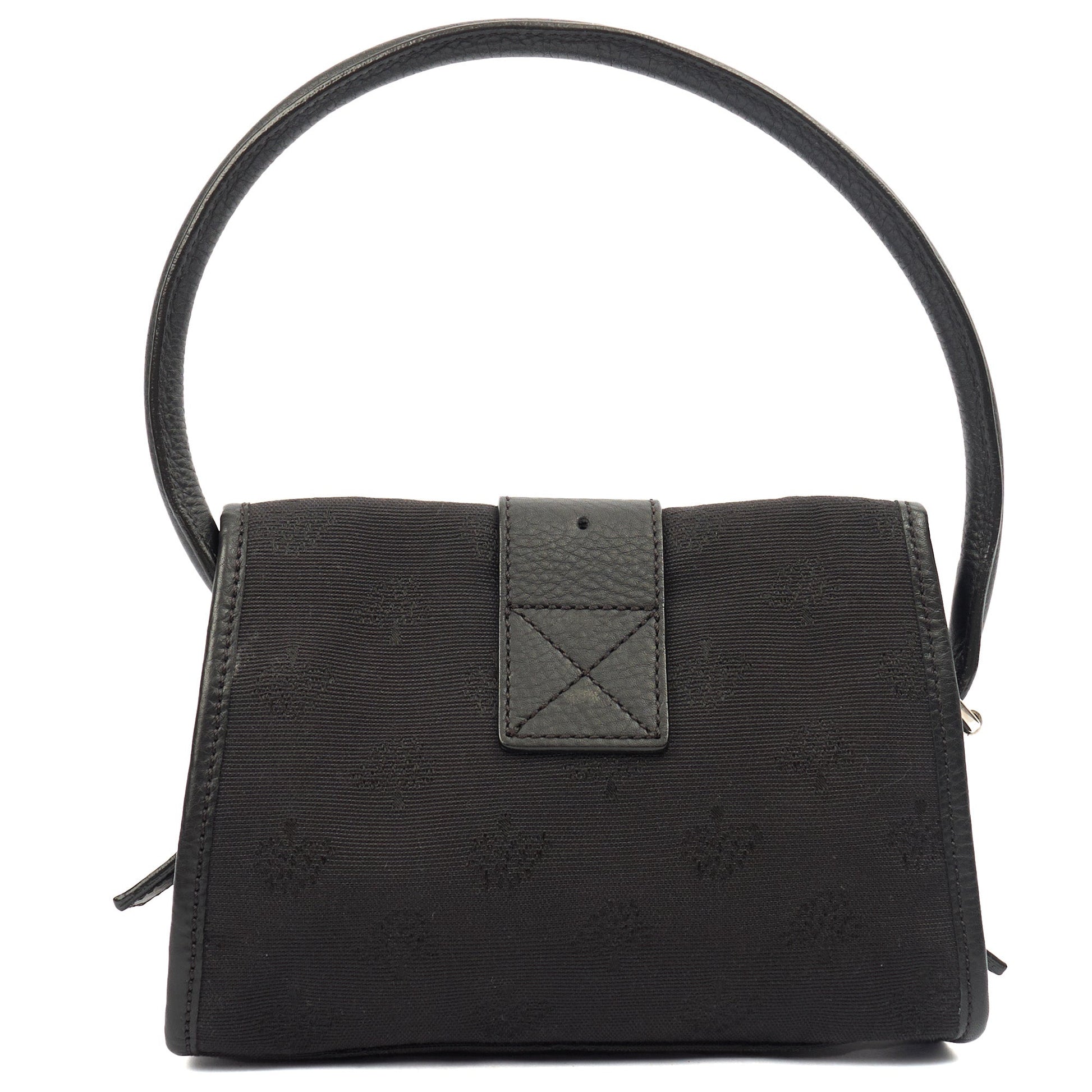 Mulberry Shoulder Bag Vintage Shoulder Bag in Black, Fabric — Top View