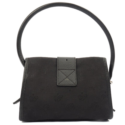 Mulberry Shoulder Bag Vintage Shoulder Bag in Black, Fabric — Top View