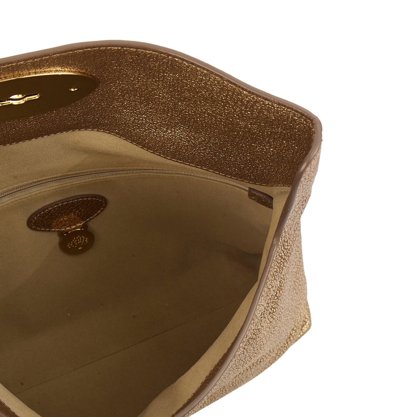 Mulberry Clutch Bayswater Clutch in Metallic, Leather — Lifestyle View