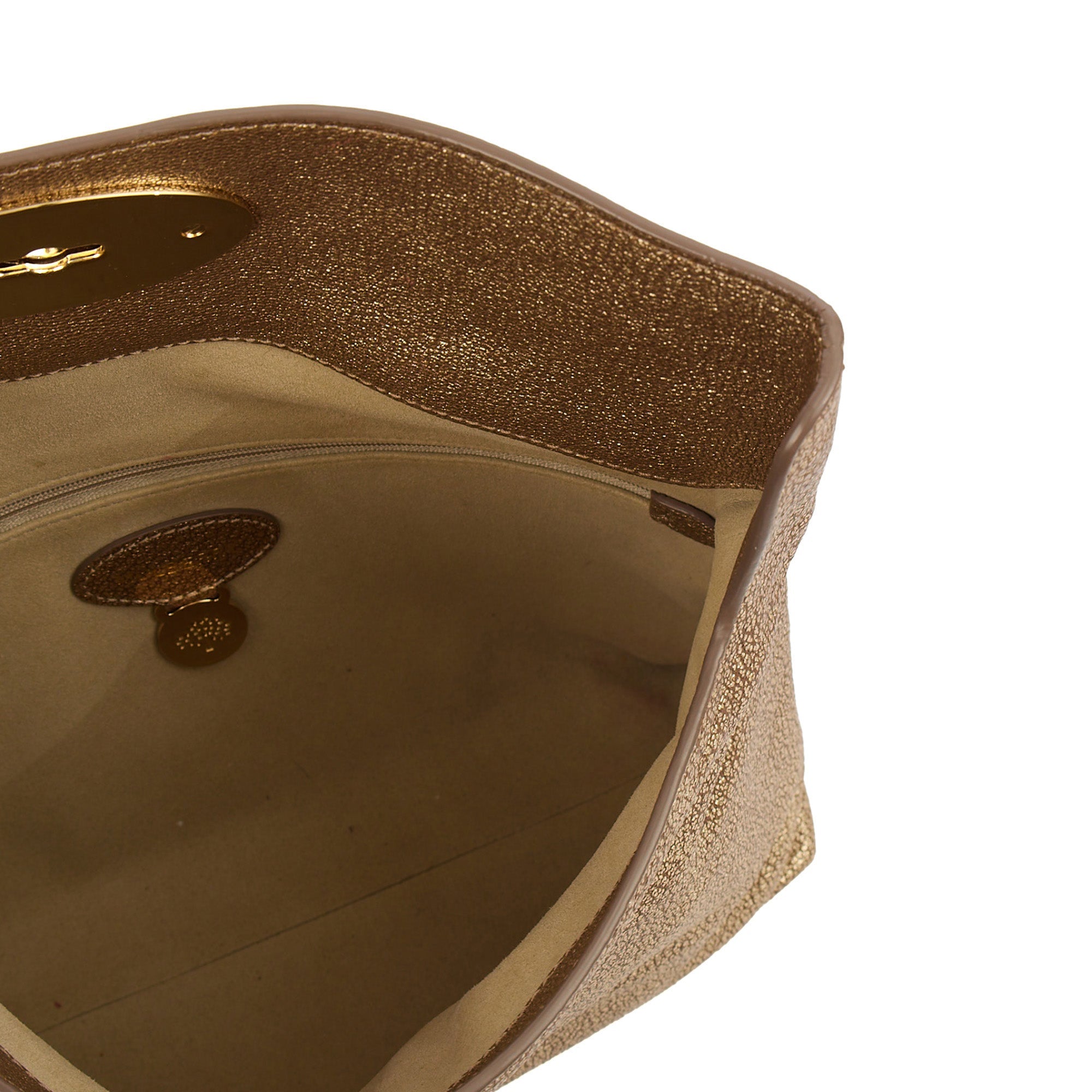 Mulberry Clutch Bayswater Clutch in Metallic, Leather — Lifestyle View