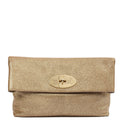Mulberry Clutch Bayswater Clutch in Metallic, Leather — Front View