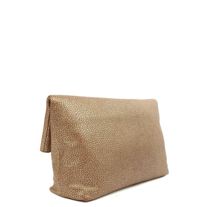 Mulberry Clutch Bayswater Clutch in Metallic, Leather — Back View