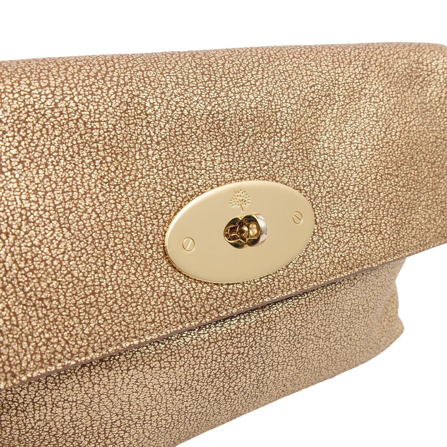 Mulberry Clutch Bayswater Clutch in Metallic, Leather — Side View