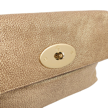 Mulberry Clutch Bayswater Clutch in Metallic, Leather — Side View