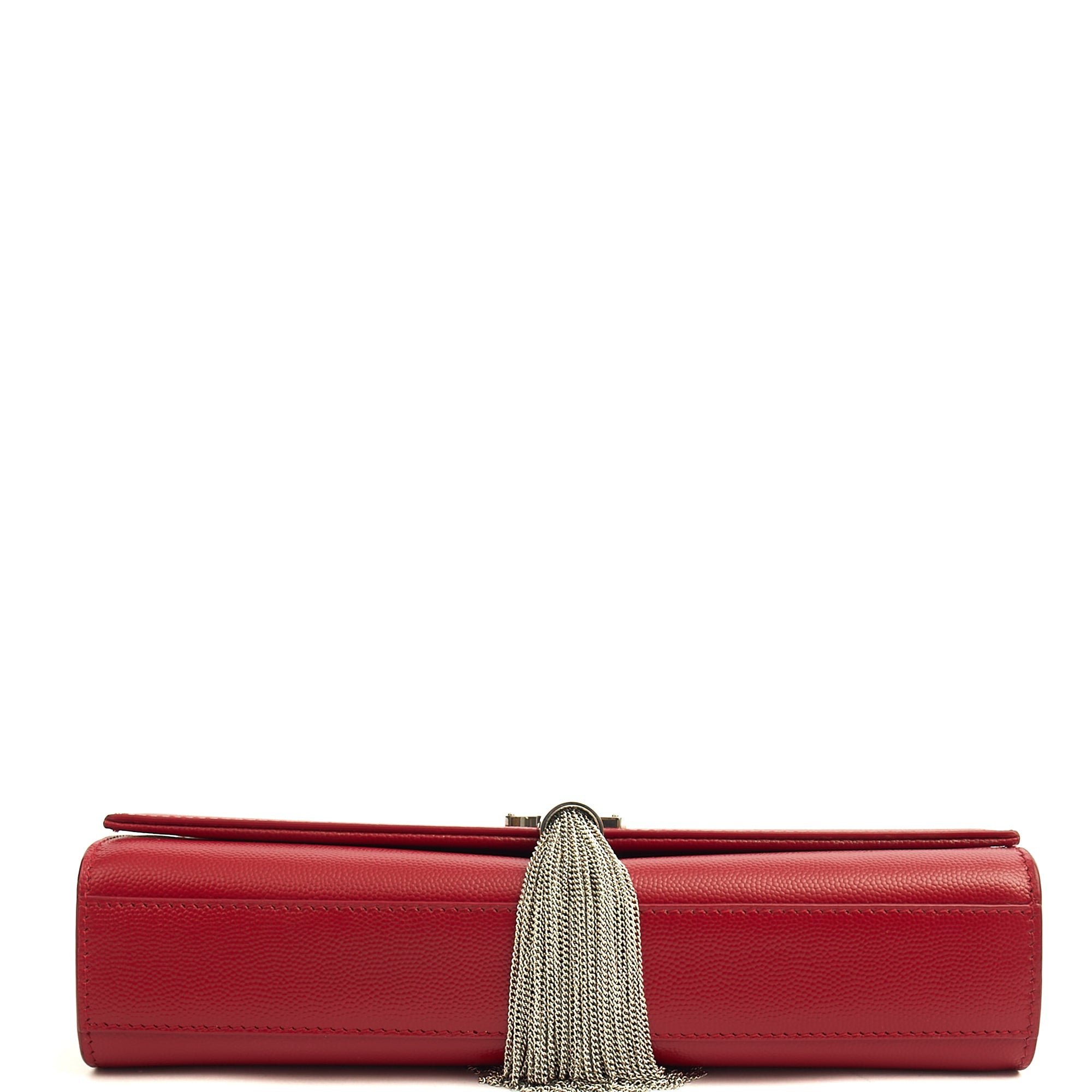 Saint Laurent Shoulder Bag Kate Medium Tassle in Red, Leather — Alternate View 11