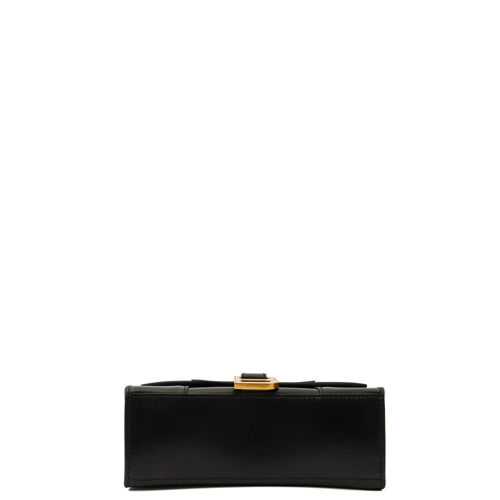 Balenciaga Top Handle Hourglass XS in Black, Leather — Detail View