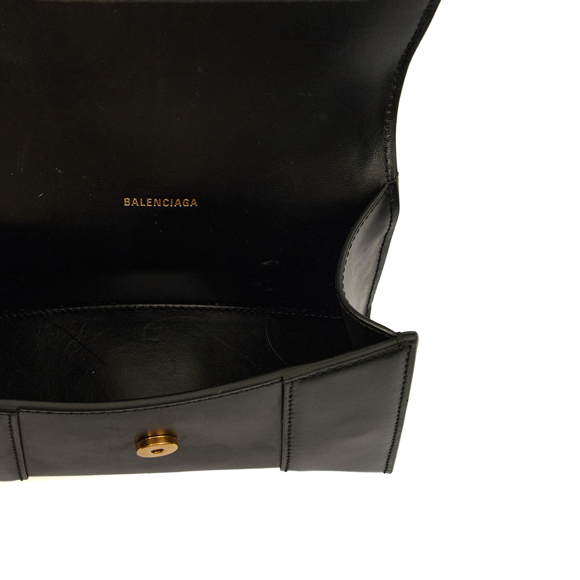 Balenciaga Top Handle Hourglass XS in Black, Leather — Alternate View 7