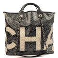 **RUNWAY PIECE** Chanel Camelia Shopping Tote in Calfskin Leather — Front View