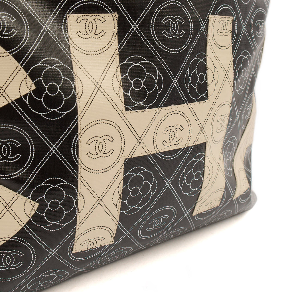 **RUNWAY PIECE** Chanel Camelia Shopping Tote in Calfskin Leather — Alternate View 7